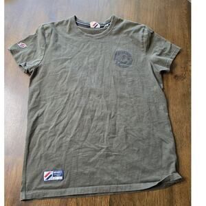 Superdry Everest Expedition Company T-Shirt Men’s XL Army Green Graphic Logo Tee
